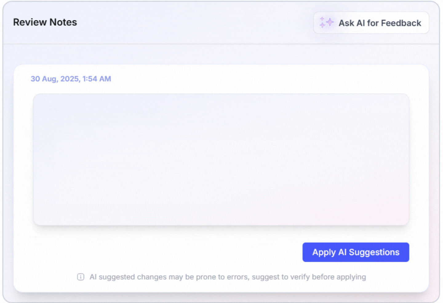 AI review assistant